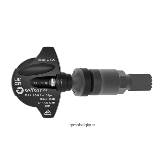 Capteur TPMS de remplacement Holden OE - OE P/N 95712232, 13598773 fréquence 433 MHz 04R653 capteur de pression des pneus mercedes tige de valve en métal - gris foncé